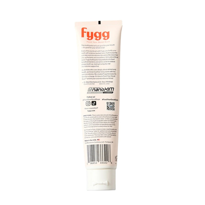 Buy Fygg Prebiotic Toothpaste with Nano-Hydroxyapatite (Coconut Cream) at One Fine Secret Clean Beauty.