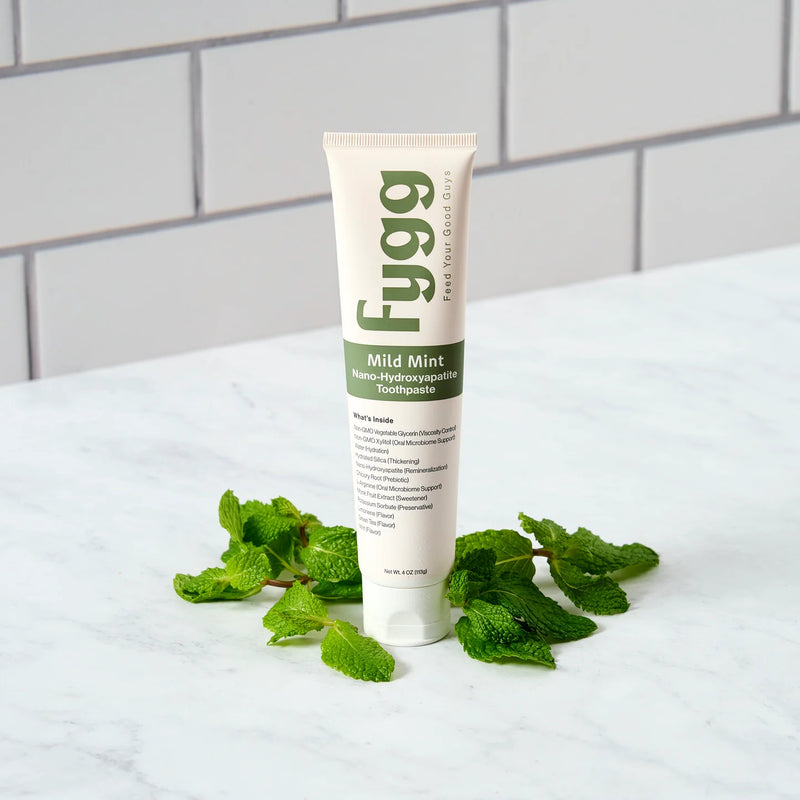 Buy Fygg Prebiotic Toothpaste with Nano-Hydroxyapatite (Mild Mint) at One Fine Secret Clean Beauty.