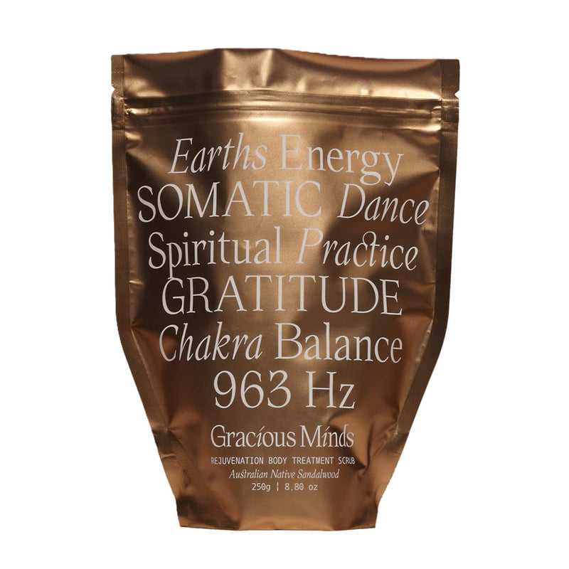 Buy Gracious Minds Rejuvenation Body Treatment Scrub 250g at One Fine Secret Clean Beauty.