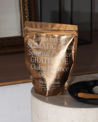 Buy Gracious Minds Rejuvenation Body Treatment Scrub 250g at One Fine Secret Clean Beauty.