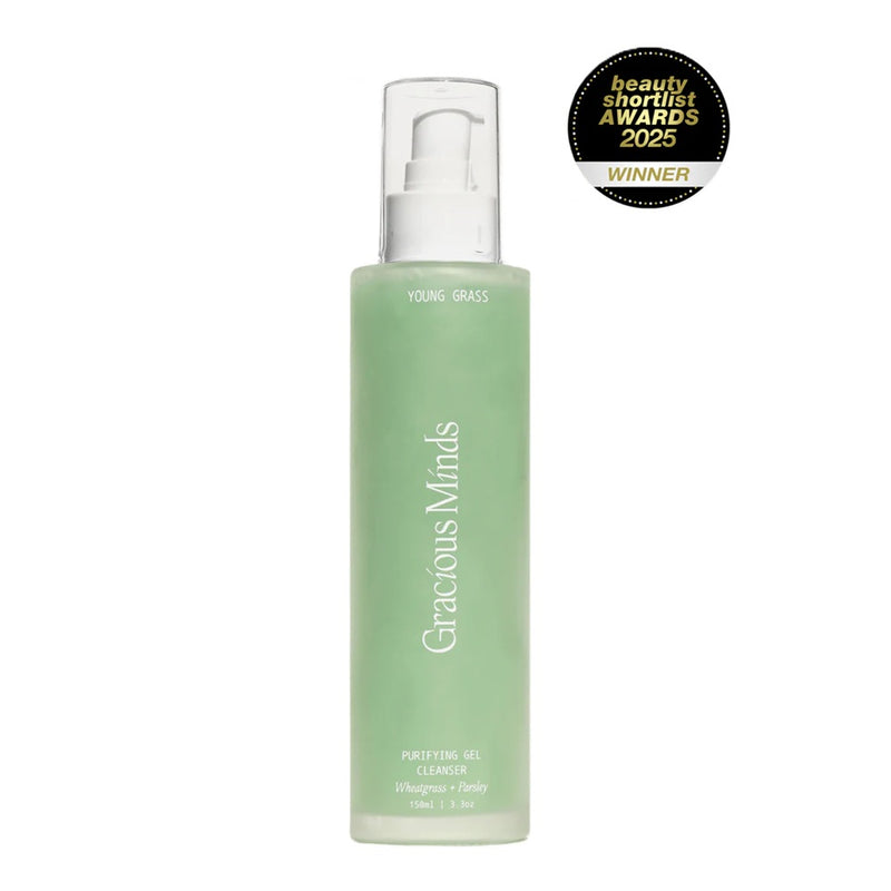 Buy Gracious Minds Young Grass Purifying Gel Cleanser 150ml at One Fine Secret Clean Beauty.