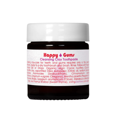 Buy Living Libations Happy Gums Cleansing Clay Toothpaste 30ml at One Fine Secret. Living Libations AU Stockist.