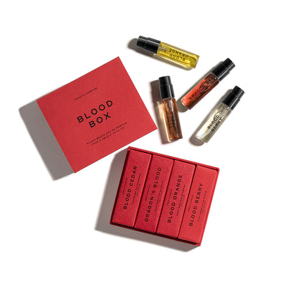 Natural Perfume Discovery Set. Buy Heretic Parfum Blood Box at One Fine Secret.