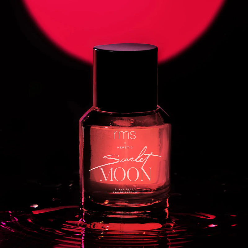 Limited Edition Scarlet Moon Eau de Parfum by RMS Beauty & Heretic Parfum. Available at One Fine Secret, Melbourne.