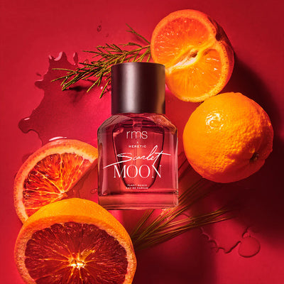 Limited Edition Scarlet Moon Eau de Parfum by RMS Beauty & Heretic Parfum. Available at One Fine Secret, Melbourne.
