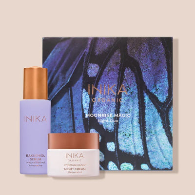 Buy Inika Organic Moonrise Magic Night Duo at One Fine Secret. Natural & Organic Skincare Clean Beauty Store in Melbourne, Australia.