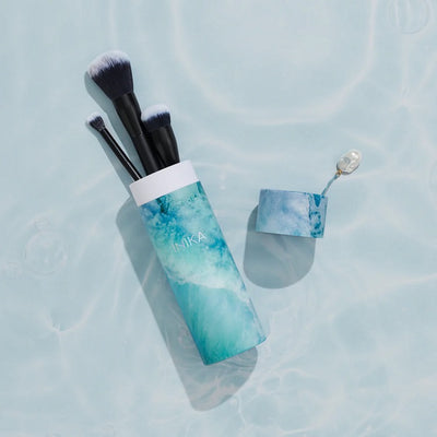 Buy Inika Organic Sapphire Seas Brush Trio at One Fine Secret. Official Stockist. Natural & Organic Makeup Clean Beauty Store in Melbourne, Australia.
