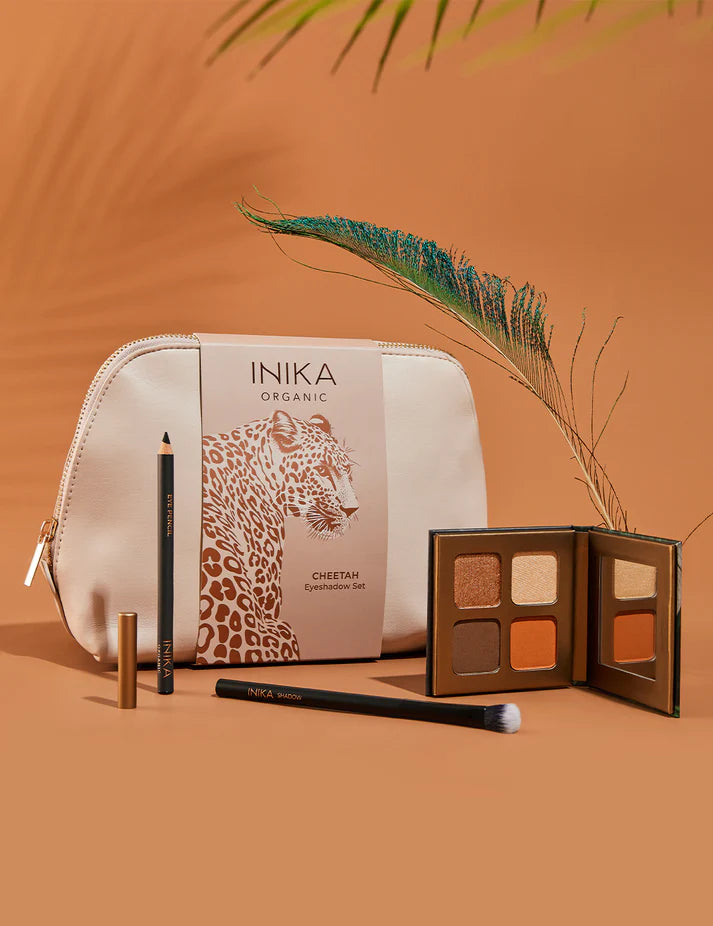 Buy Inika Organic Cheetah Eyeshadow Set at One Fine Secret. Natural & Organic Makeup Clean Beauty Store in Melbourne, Australia.