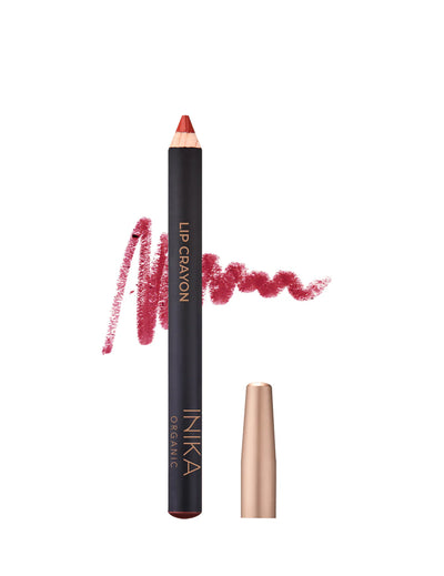 Buy Inika Organic Lip Crayon in Chilli Red colour at One Fine Secret Clean Beauty.