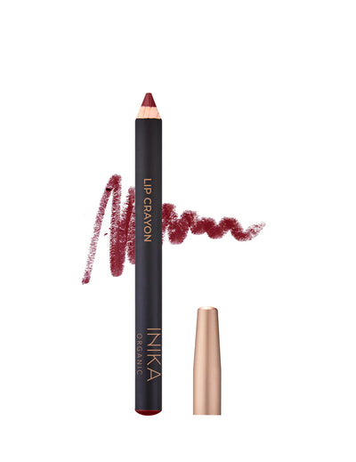 Buy Inika Organic Lip Crayon in Crimson colour at One Fine Secret Clean Beauty.