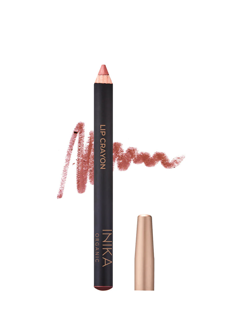 Buy Inika Organic Lip Crayon in Rose Nude colour at One Fine Secret Clean Beauty.