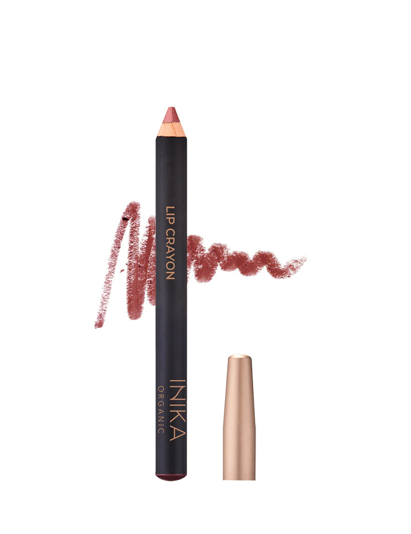 Buy Inika Organic Lip Crayon in Rose Petal colour at One Fine Secret Clean Beauty.