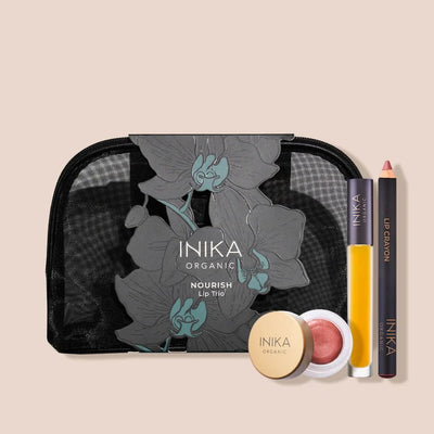 Buy Inika Organic Nourish Lip Trio at One Fine Secret. Natural & Organic Makeup Clean Beauty Store in Melbourne, Australia.