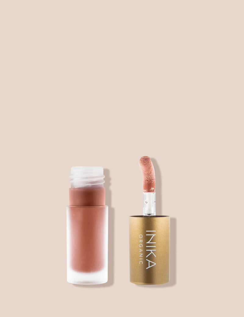Buy Inika Organic Tinted Lip Oil in Blossom colour at One Fine Secret Clean Beauty Australia.
