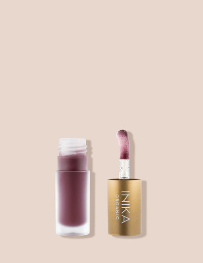 Buy Inika Organic Tinted Lip Oil in Mulberry colour at One Fine Secret Clean Beauty Australia.