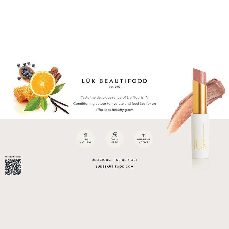 Buy Luk Beautifood 7 Shades Lip Nourish Tasting Plate (Nudes & Neutrals) at One Fine Secret. Natural & Organic Makeup Clean Beauty Store in Melbourne, Australia.