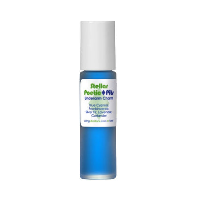 Effective natural deodorant roll-on. Buy Living Libations Poetic Pits 10ml - Stellar at One Fine Secret. Official Stockist. Clean Beauty Store in Melbourne, Australia.