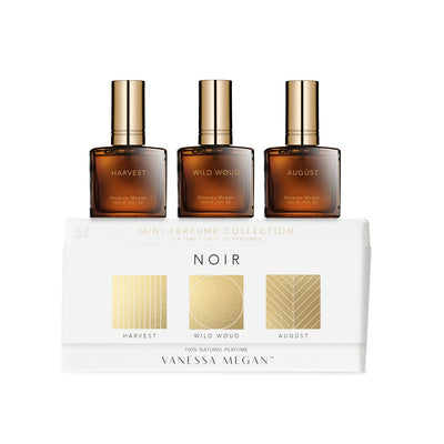 Buy Vanessa Megan 100% Natural Mini Perfume Trio Collection - Noir at One Fine Secret. Official Stockist. Natural & Organic Perfume Store in Melbourne, Australia.