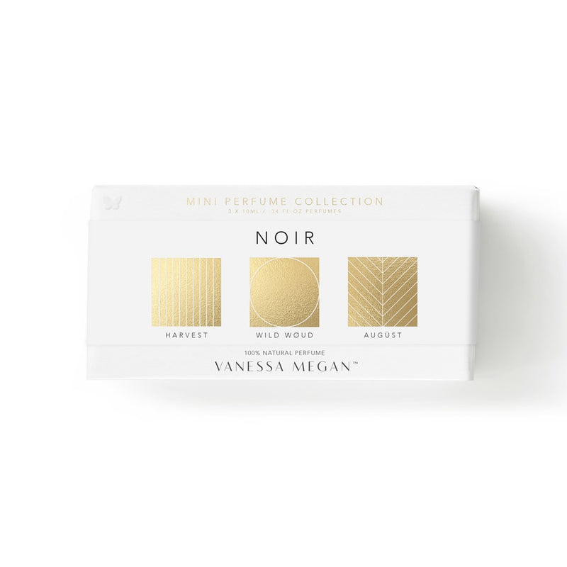 Buy Vanessa Megan 100% Natural Mini Perfume Trio Collection - Noir at One Fine Secret. Official Stockist. Natural & Organic Perfume Store in Melbourne, Australia.