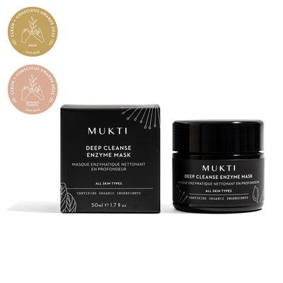 Buy Mukti Deep Cleanse Enzyme Mask 50g at One Fine Secret. Melbourne Official Stockist. Clean Beauty Store in Melbourne, Australia.