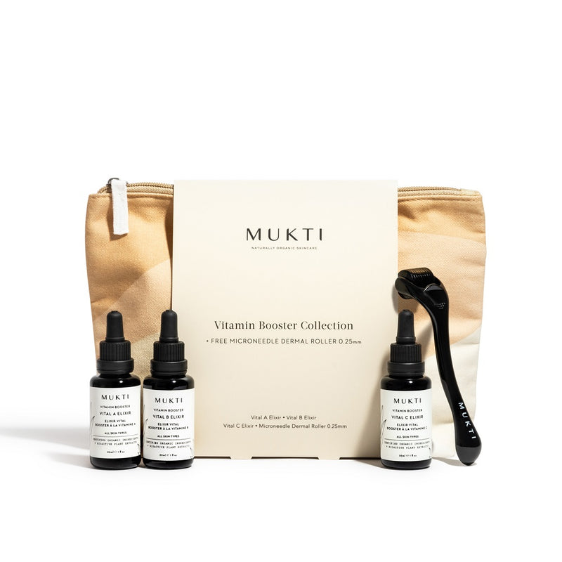 Buy Mukti Vitamin Booster Collection & Get Free Dermal Roller at One Fine Secret. Mukti Official Stockist in Melbourne, Australia.