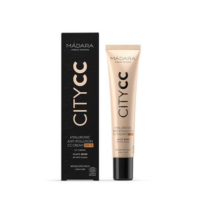 Buy Madara City CC Hyaluronic Anti-Pollution CC Cream SPF 15 in Beige colour at One Fine Secret. Official Stockist. Clean Beauty Melbourne.