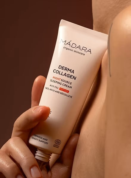 Buy Madara Derma Collagen Night Source Sleeping Cream 70ml at One Fine Secret. Official Stockist. Natural & Organic Skincare Clean Beauty Store in Melbourne, Australia.