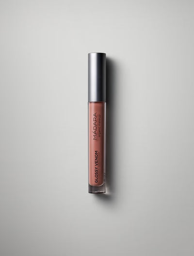 Buy Madara Glossy Venom Hydrating Lip Gloss in Magnetic Nude colour at One Fine Secret. Official Stockist. Natural & Organic Clean Lip Makeup Store in Melbourne, Australia.