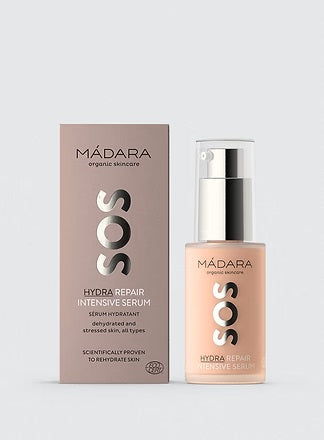 Buy Madara SOS Hydra Repair Intensive Serum 30ml at One Fine Secret. Official Stockist. Natural & Organic Hydrating Serum. Clean Beauty Melbourne.