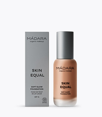 Buy Madara Skin Equal Soft Glow Foundation SPF 15 in Fudge 80 colour at One Fine Secret. Official Stockist. Natural & Organic Makeup Clean Beauty Store in Melbourne, Australia.