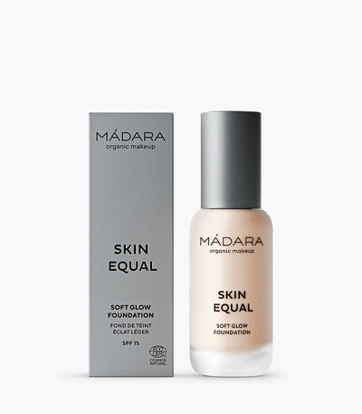 Buy Madara Skin Equal Soft Glow Foundation SPF 15 in Porcelain 10 colour at One Fine Secret. Official Stockist. Natural & Organic Makeup Clean Beauty Store in Melbourne, Australia.