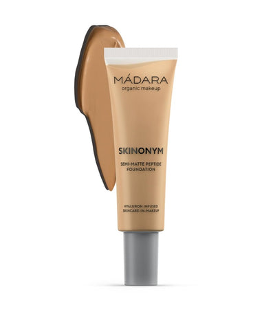 Buy Madara Skinonym Semi-Matte Peptide Foundation in Golden Sand colour at One Fine Secret. Official Stockist. Natural & Organic Makeup Clean Beauty Store in Melbourne, Australia.