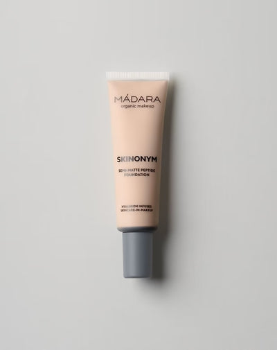 Buy Madara Skinonym Semi-Matte Peptide Foundation in Ivory colour at One Fine Secret. Official Stockist. Natural & Organic Makeup Clean Beauty Store in Melbourne, Australia.