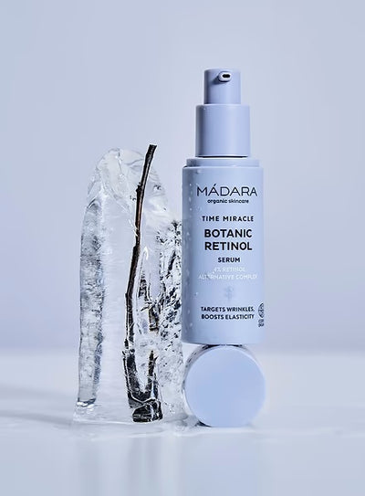 Buy Madara Time Miracle Botanic Retinol Serum 30ml at One Fine Secret. Official Stockist. Natural & Organic Retinol Serum. Clean Beauty Melbourne.