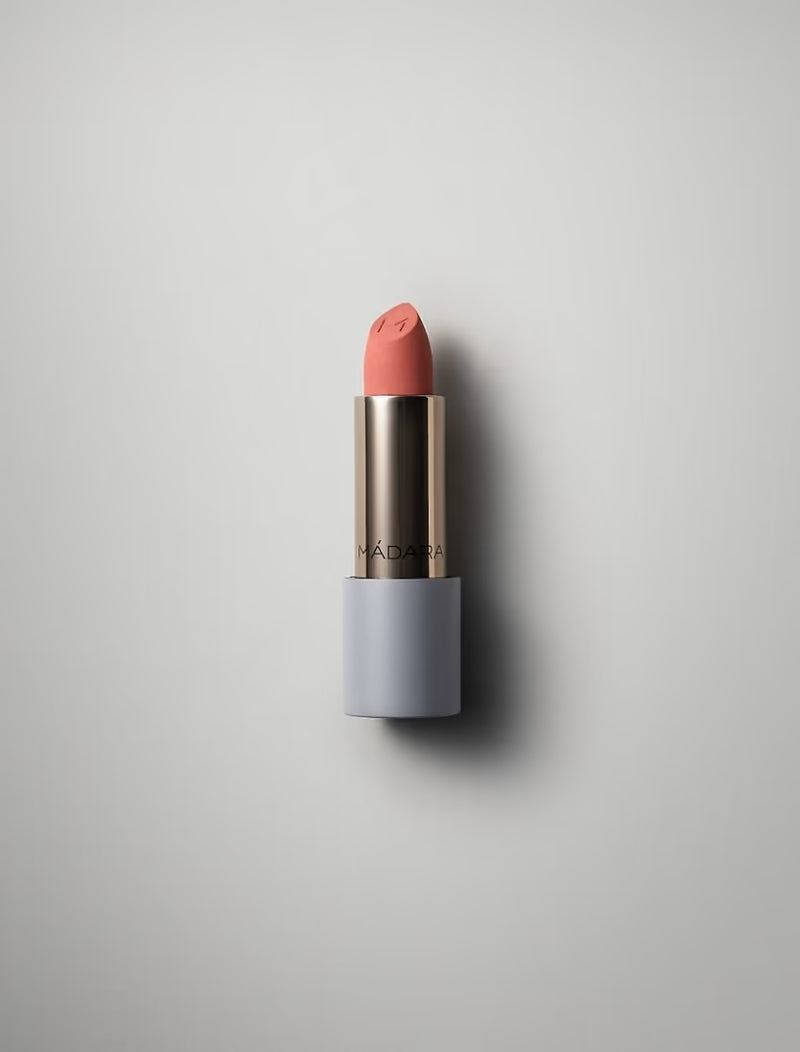 Buy Madara Velvet Wear Matte Cream Lipstick in Warm Nude colour at One Fine Secret. Official Stockist. Natural & Organic Makeup Clean Beauty Store in Melbourne, Australia.