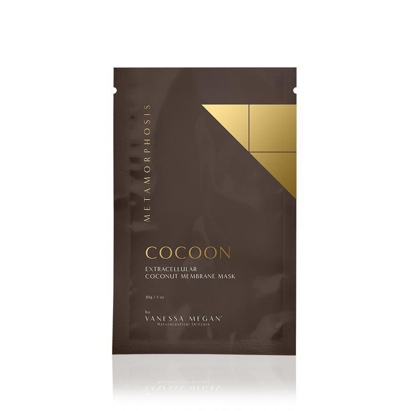 Buy Vanessa Megan Metamorphosis Cocoon Extracellular Coconut Membrane Mask (3 Pack) at One Fine Secret. Official Stockist. Clean Beauty Melbourne.