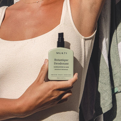 Buy Mukti Botanique Deodorant - Sandalwood & Sage at One Fine Secret Clean Beauty.