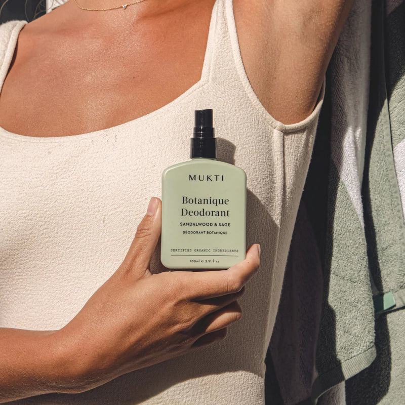 Buy Mukti Botanique Deodorant - Sandalwood & Sage at One Fine Secret Clean Beauty.