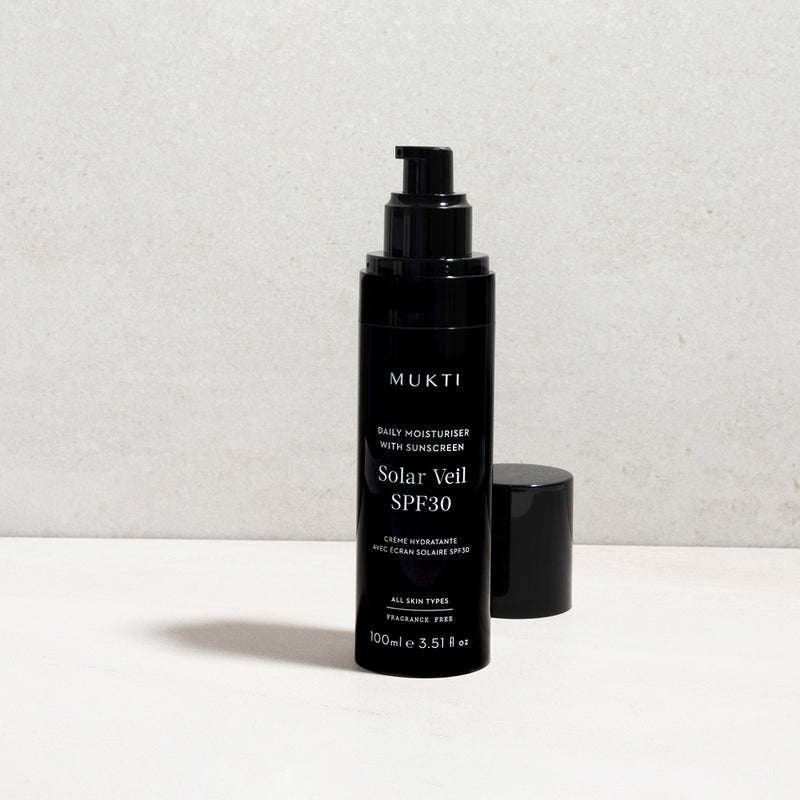 Buy Mukti Daily Moisturiser SPF 30 Solar Veil 100ml at One Fine Secret Clean Beauty Melbourne.