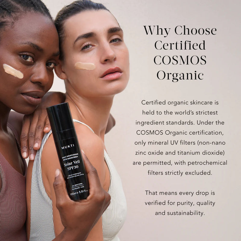 Buy Mukti Daily Moisturiser SPF 30 Solar Veil 100ml at One Fine Secret Clean Beauty Melbourne.