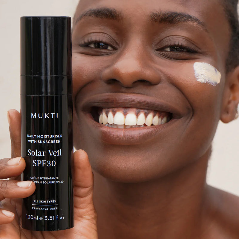 Buy Mukti Daily Moisturiser SPF 30 Solar Veil 100ml at One Fine Secret Clean Beauty Melbourne.