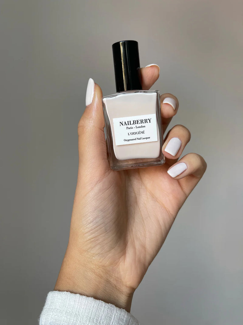 Buy Nailberry Oxygenated Nail Polish 15ml - Almond at One Fine Secret Clean Beauty.