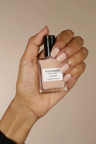 Buy Nailberry Oxygenated Nail Polish 15ml - Au Naturel at One Fine Secret Clean Beauty.