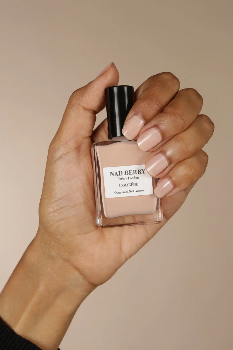 Buy Nailberry Oxygenated Nail Polish 15ml - Au Naturel at One Fine Secret Clean Beauty.