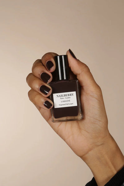 Buy Nailberry Oxygenated Nail Polish 15ml - Hot Coco at One Fine Secret Clean Beauty.