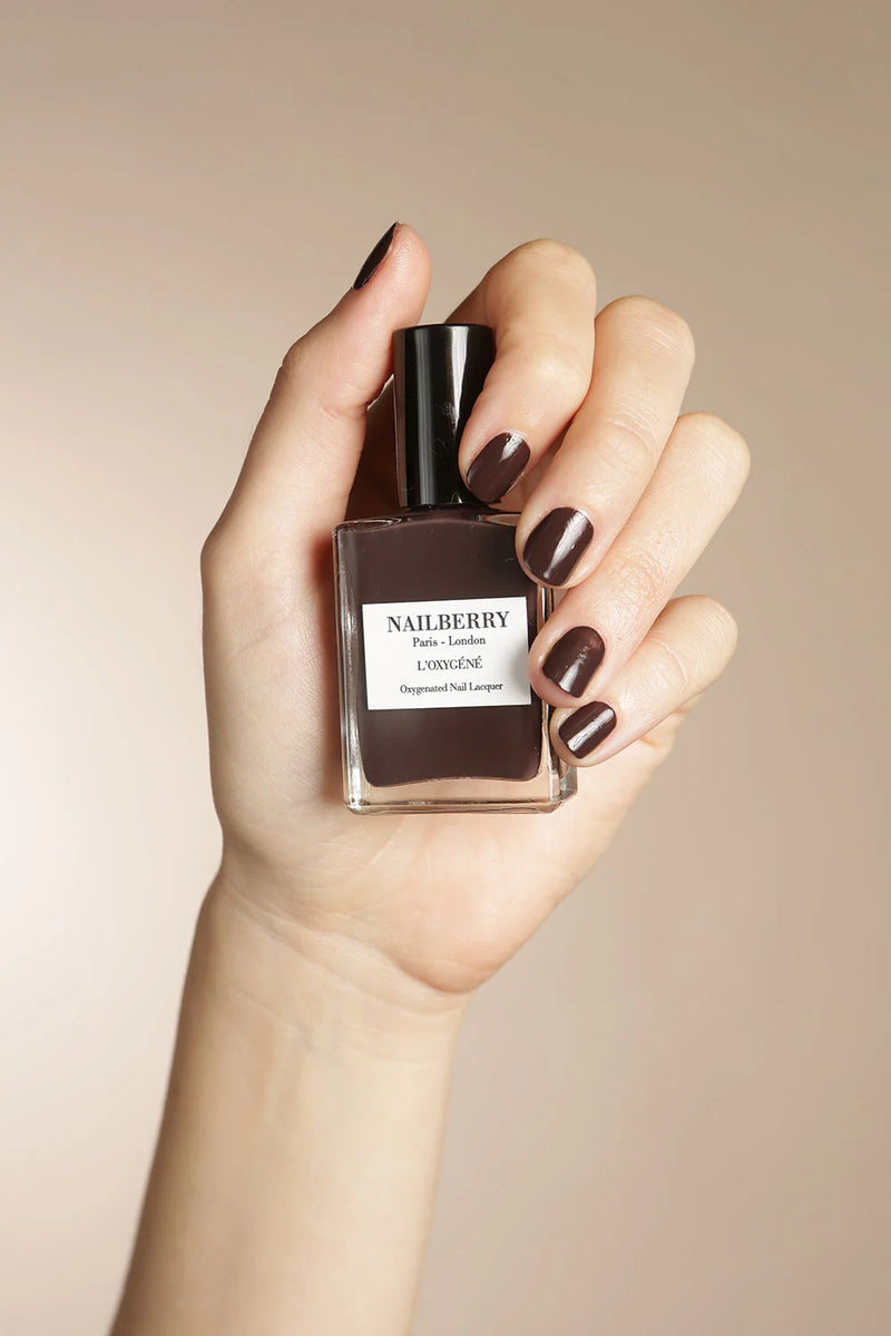 Buy Nailberry Oxygenated Nail Polish 15ml - Hot Coco at One Fine Secret Clean Beauty.