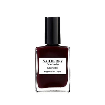 Buy Nailberry Oxygenated Nail Polish 15ml - Noirberry at One Fine Secret Clean Beauty.