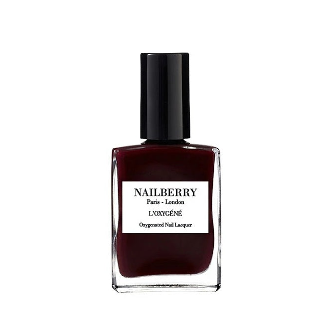 Buy Nailberry Oxygenated Nail Polish 15ml - Noirberry at One Fine Secret Clean Beauty.