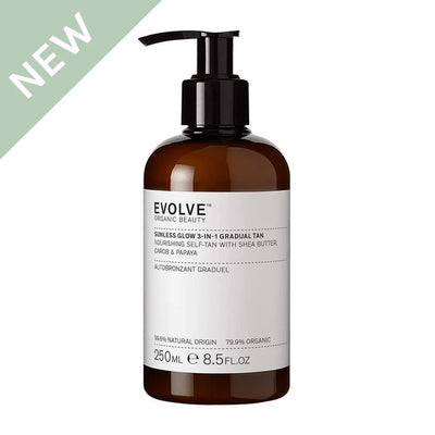 Buy New Evolve Organic Beauty Sunless Glow 3-In-1 Gradual Tan at One Fine Secret.