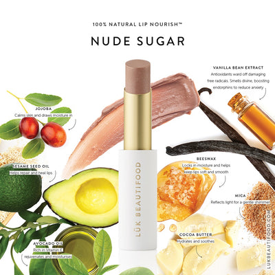 Buy Luk Beautifood Lip Nourish Lipstick in Nude Sugar colour at One Fine Secret. Luk Beautifood Official Australia Stockist in Melbourne.